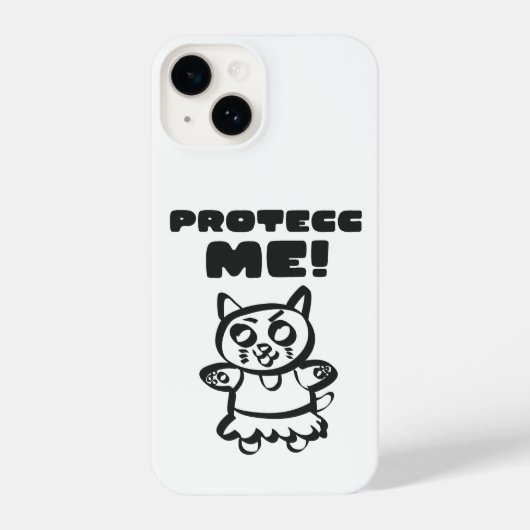 Clingy Kitty Iphone Case Hülle (Rückseite)