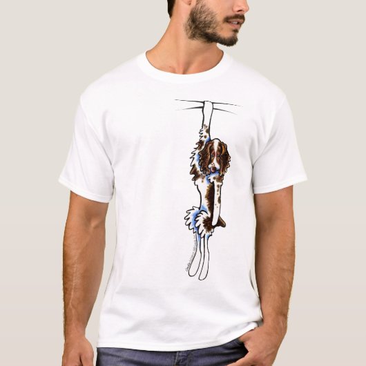 Clingy Liver White Springer Spaniel T-Shirt (Vorderseite)