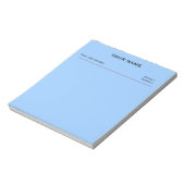 Clinic Memo Pads (Sky Blue) Notizblock (Rotiert)