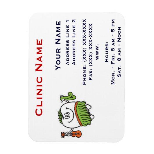 Clinic Promotionl Magnet - Horizonttl/Hoola-Stand (Vertikal)