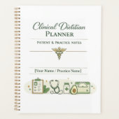 Clinical Dietitian Planner Patient &Practice Notes Planer (Vorderseite)