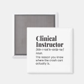 Clinical Instructor Nurse Teacher Funny Definition Magnet (Vorderseite/Rückseite)