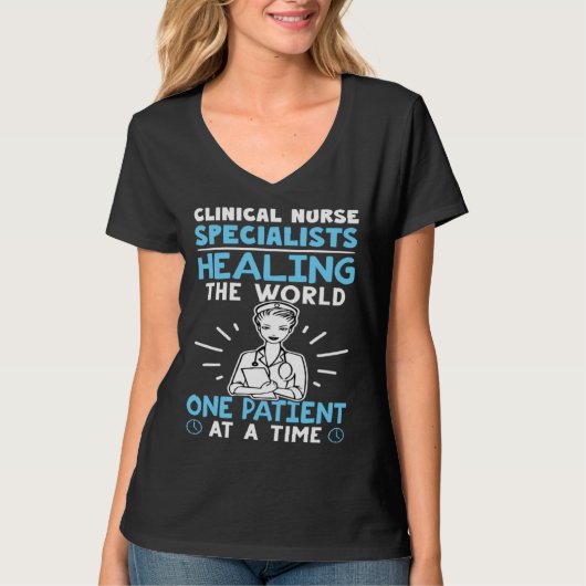 Clinical Nurse Specialists Healing the World T-Shirt (Vorderseite)