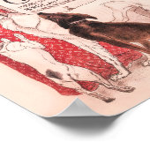 Clinique Cheron Vintag Dog Cat Steinlen Poster (Ecke)