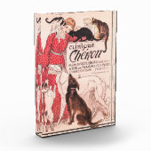 Clinique Cheron Vintag Dog Cat Steinlen Poster Fotoblock (Links)