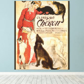 Clinique Cheron Vintage Tierarzneimittelwerbung Leinwanddruck (Insitu (Holzboden))