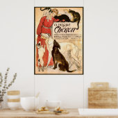 Clinique Cheron Vintage Tierarzneimittelwerbung Poster (Küche)
