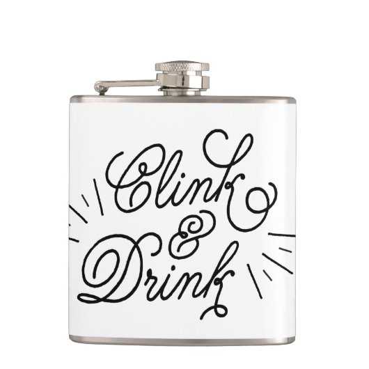 Clink & Drink Flachmann (Vorderseite)