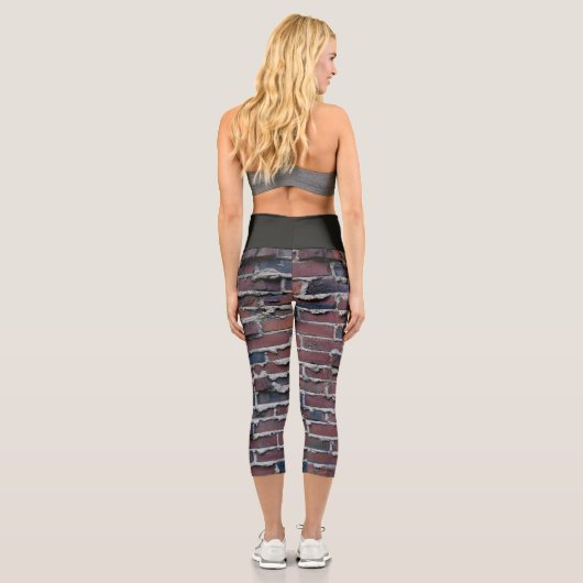 Clinker Brick High Waisted Capris (Rückseite)