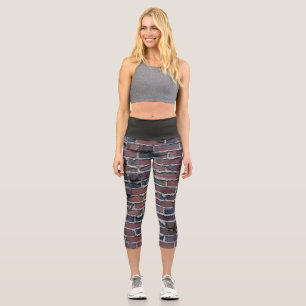 Clinker Brick High Waisted Capris