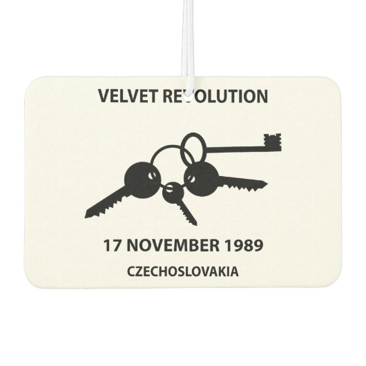 Clinking keys - velvet revolution symbol autolufterfrischer (Vorderseite)