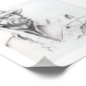 Clint Eastwood Pencil Art Posters Poster (Ecke)