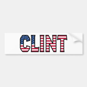 Clint Name Vorname USA Aufkleber Sticker Auto Autoaufkleber