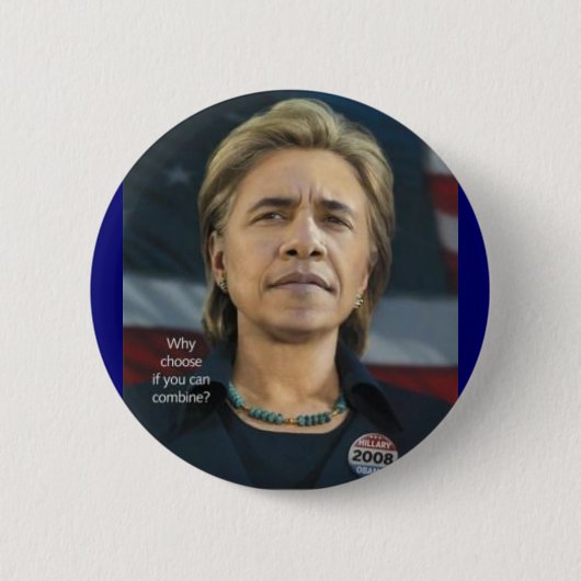 Clintobama Knopf - warum wählen Sie? Button (Vorderseite)