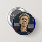 Clintobama Knopf - warum wählen Sie? Button (Vorne & Hinten)