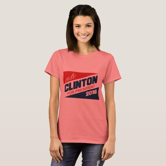 CLINTON 2016 SUPPORTER -.png T-Shirt (Vorne ganz)