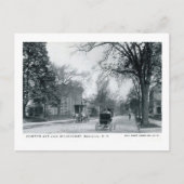 Clinton Ave, Herrenhäuser, Brooklyn Vintag Postkarte (Vorderseite)