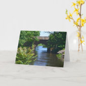 Clinton Bridge Notecard Karte (Gelbe Blume)