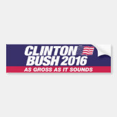 Clinton Bush 2016 Autoaufkleber (Vorne)