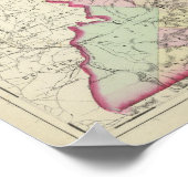 Clinton, Center Landkreise Poster (Ecke)