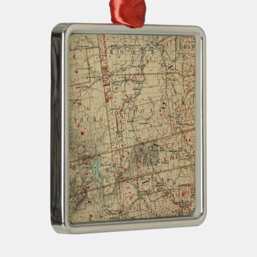 Clinton County Silbernes Ornament (Rechts)