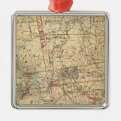 Clinton County Silbernes Ornament (Vorne)
