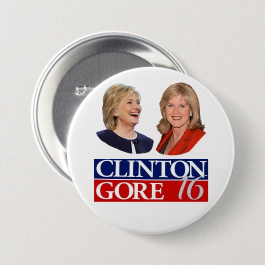 Clinton/Gore 16 Button (Vorne & Hinten)