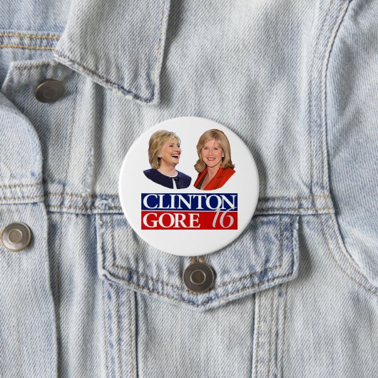 Clinton/Gore 16 Button (Beispiel)