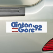 Clinton GORE 1992 Autoaufkleber (Auf Auto)