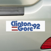 Clinton Gore 1992 Autoaufkleber (Auf Auto)