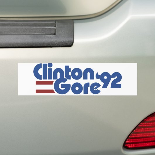 Clinton Gore 1992 Autoaufkleber (Auf Auto)