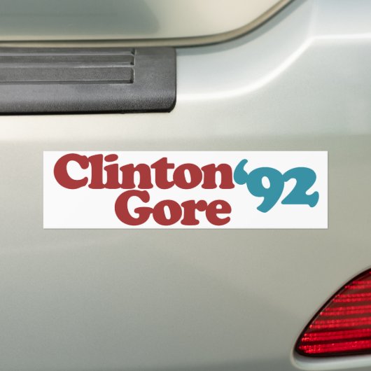 Clinton Gore 1992 Autoaufkleber (Auf Auto)