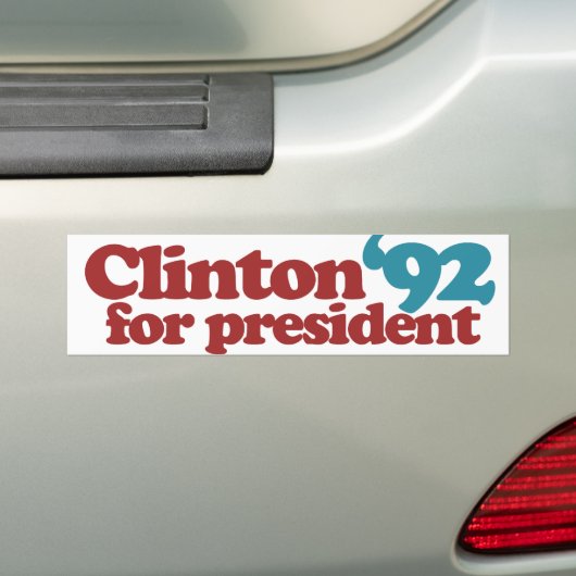 Clinton Gore 92 Autoaufkleber (Auf Auto)