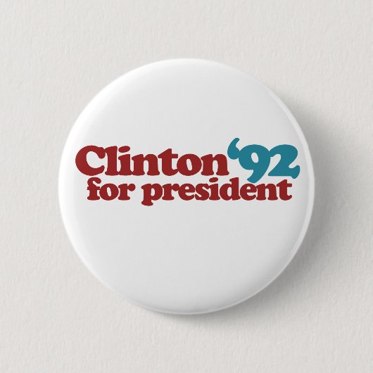 Clinton Gore 92 Button (Vorderseite)