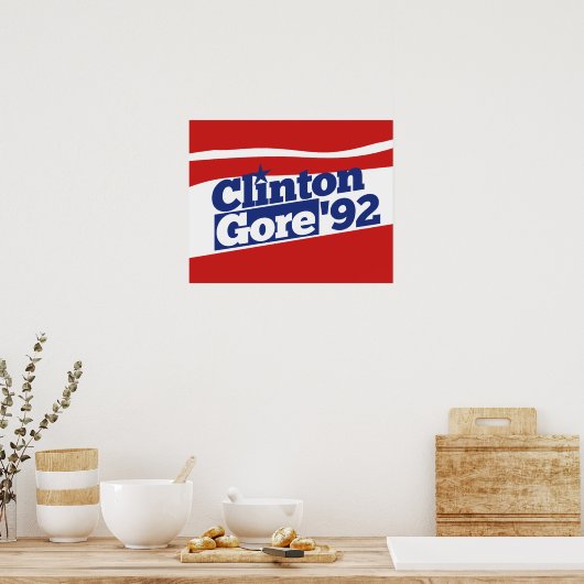 Clinton Gore 92 Poster (Küche)