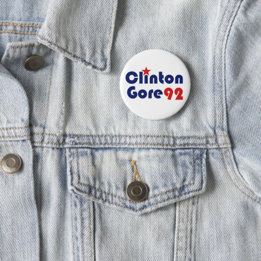 Clinton Gore 92 Retro-Demokrat Button (Beispiel)