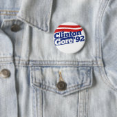 Clinton Gore 92 Retro-Politik Button (Beispiel)