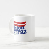 Clinton Gore 92 Retropolitik Kaffeetasse (Vorderseite Links)