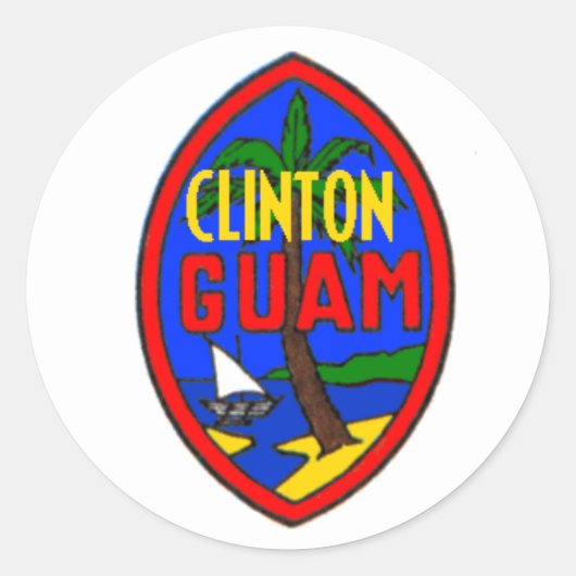 Clinton GUAM Sticker (Vorderseite)