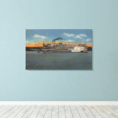 Clinton, IA - Blick auf den US-Präsidenten Leinwanddruck (Insitu (Holzboden))