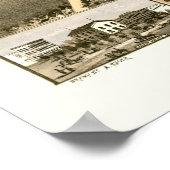 Clinton, IL Panorama Karte - 1869 Poster (Ecke)