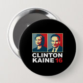 Clinton Kaine 16 - Posterized -- Button (Vorne & Hinten)