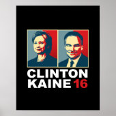 Clinton Kaine 16 - Posterized — Poster (Vorne)