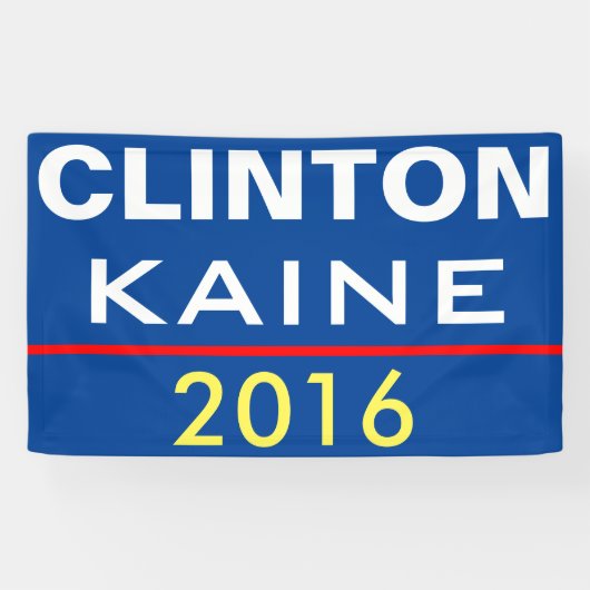 CLINTON KAINE 2016 BANNER (Horizontal)