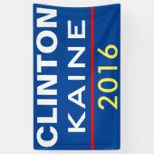 CLINTON KAINE 2016 BANNER (Vertikal)
