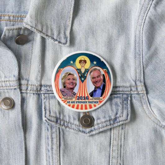 Clinton/Kaine 2016 Button (Beispiel)