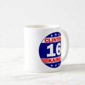 Clinton Kaine 2016 Kaffeetasse (VorderseiteRechts)