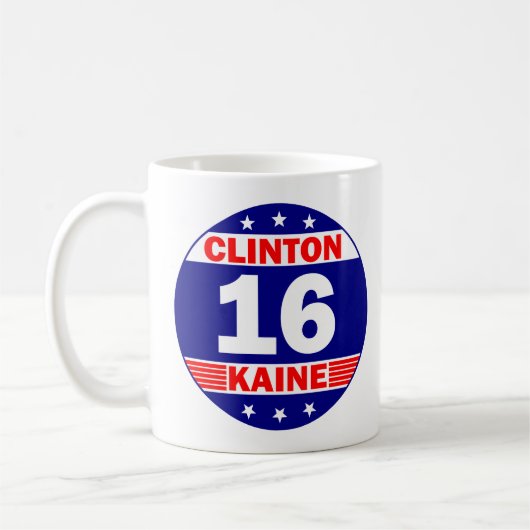 Clinton Kaine 2016 Kaffeetasse (Links)