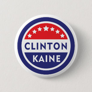 Clinton/Kaine 2016 Knopf Button