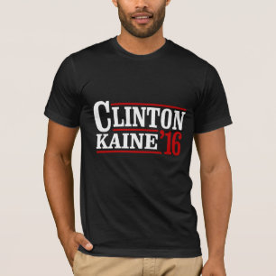 Clinton Kaine 2016 - Retro Zeichen -- T-Shirt